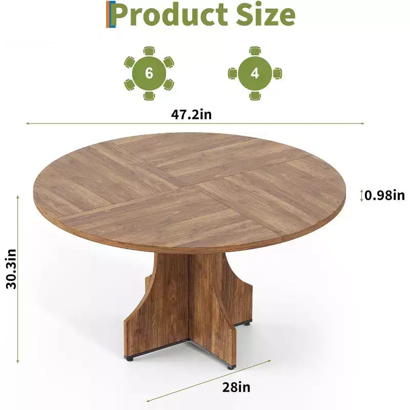 Table de cuisine et salle à manger de style ferme rustique
