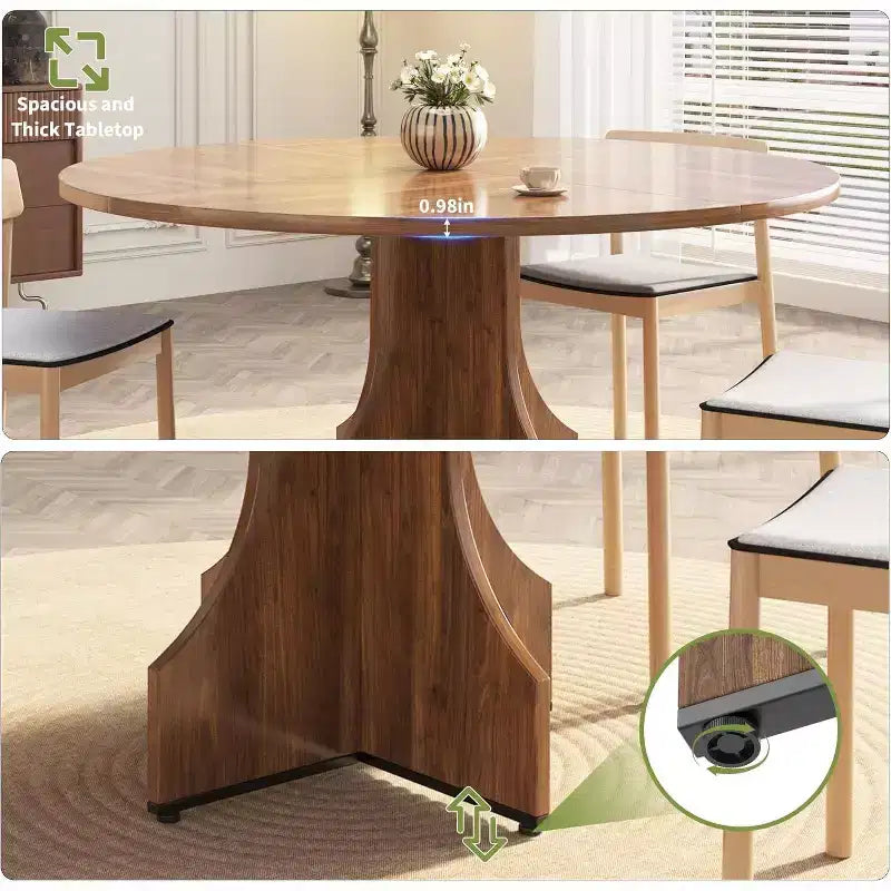 Table de cuisine et salle à manger de style ferme rustique