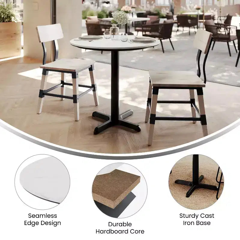 Plateau de table en marbre, pieds réglables en hauteur