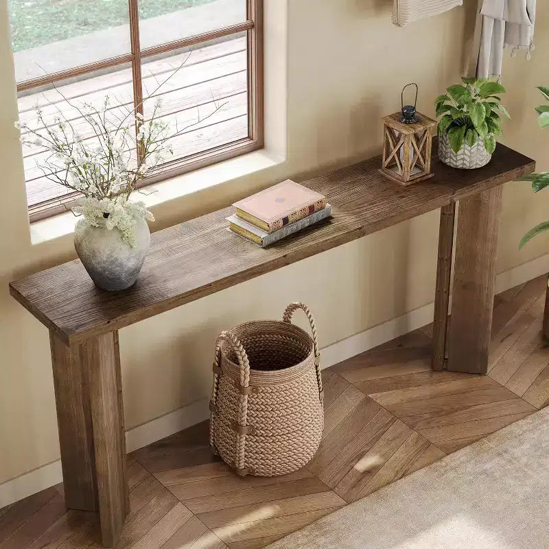 Table de contrôle en bois massif