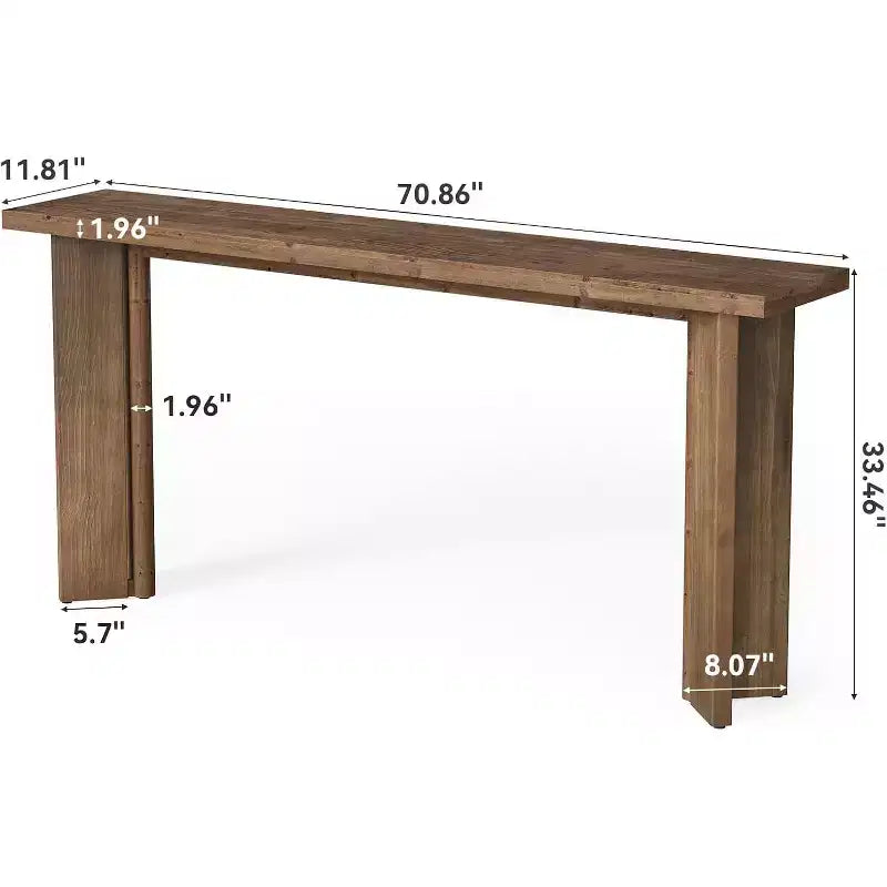 Table de contrôle en bois massif