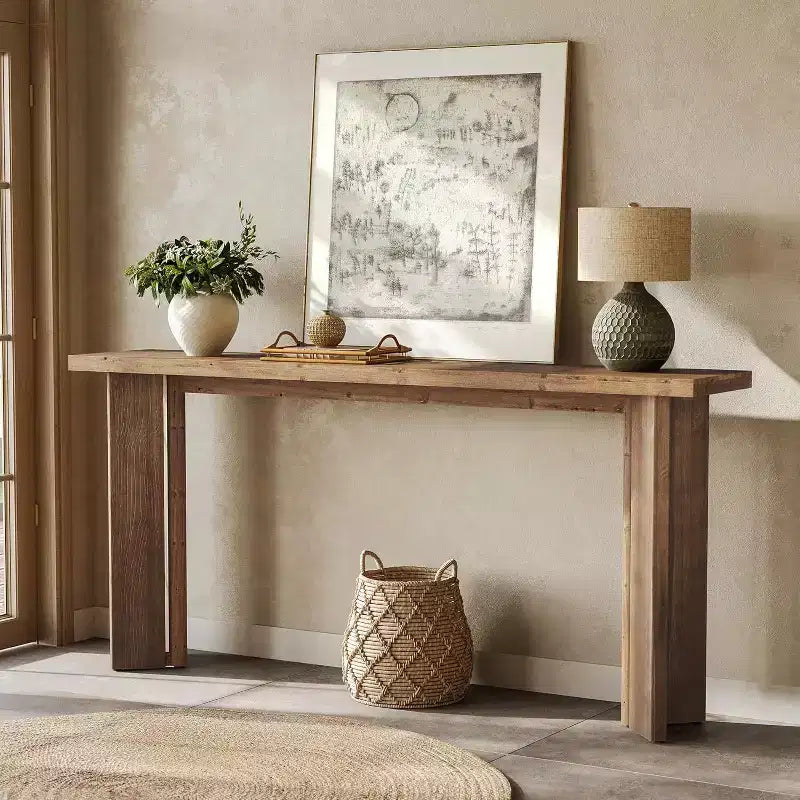 Table de contrôle en bois massif