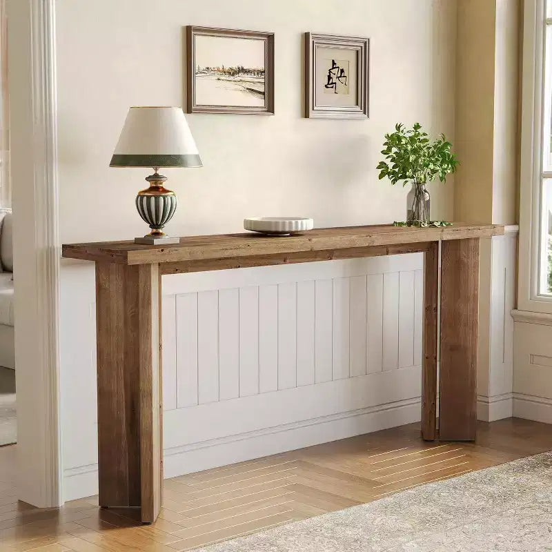 Table de contrôle en bois massif