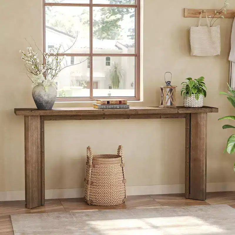 Table de contrôle en bois massif