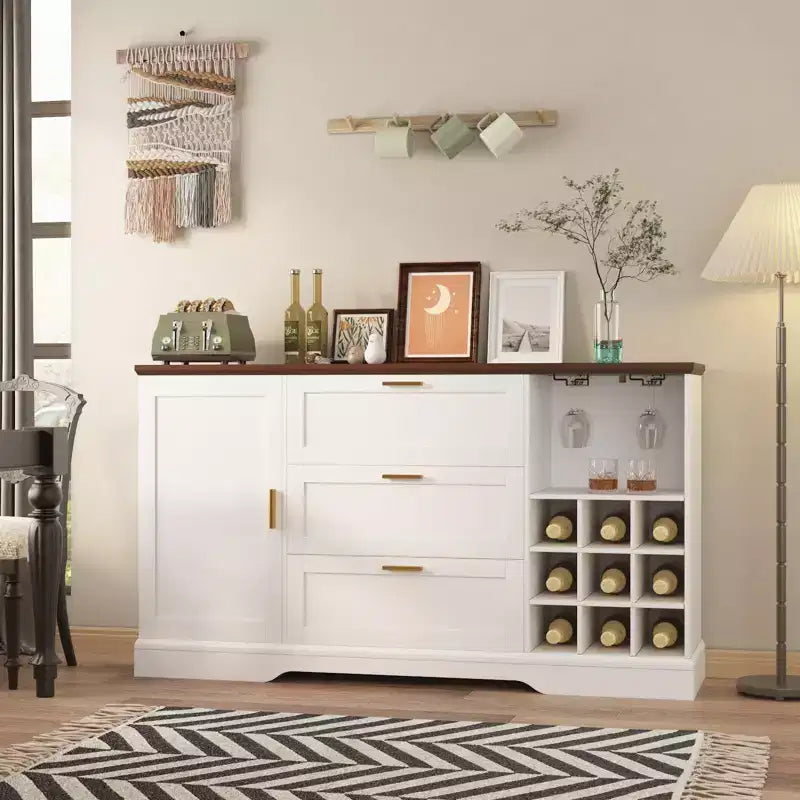 Buffet de style rustique