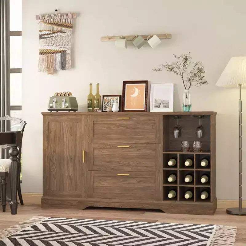 Buffet de style rustique