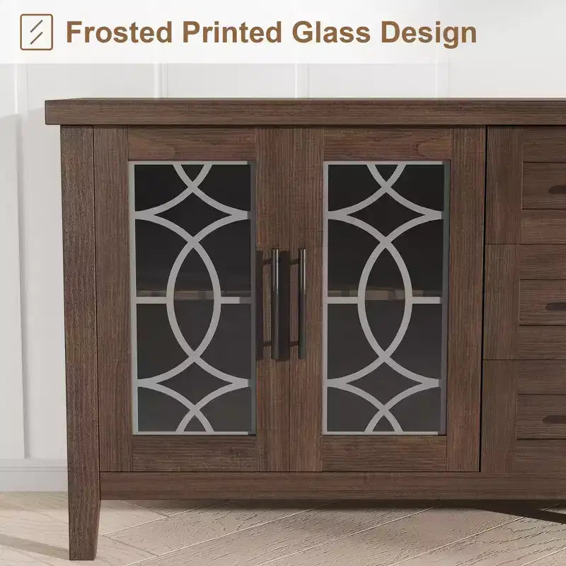 Meuble TV en verre de style rustique