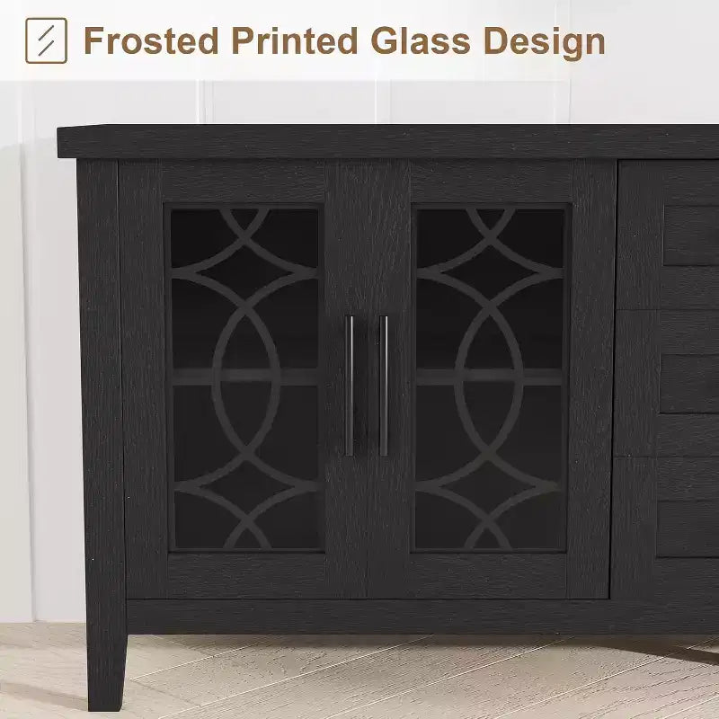 Meuble TV en verre de style rustique