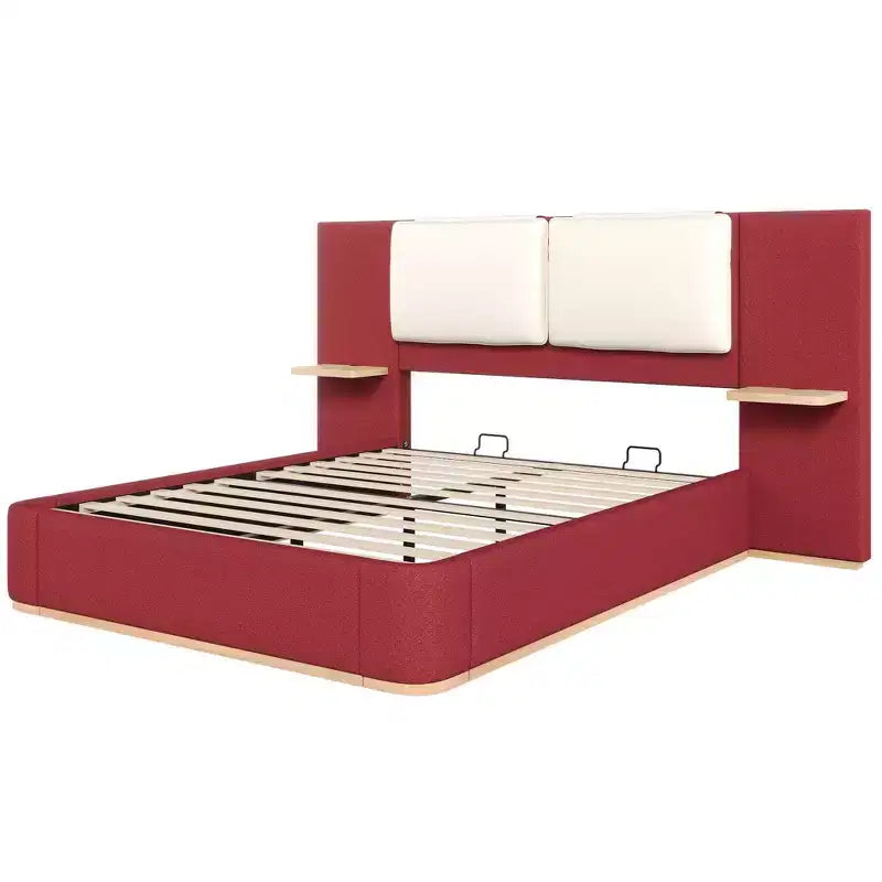 Cadre de lit plateforme rembourré et matelassé