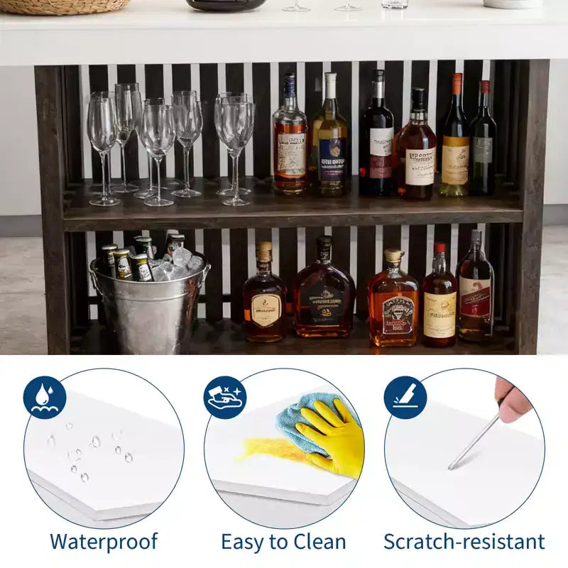 Table de bar de style ferme moderne