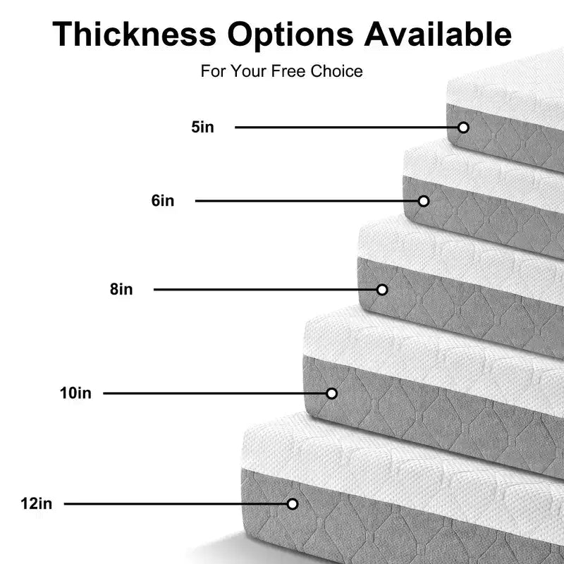 Matelas en mousse à mémoire de forme mi-ferme