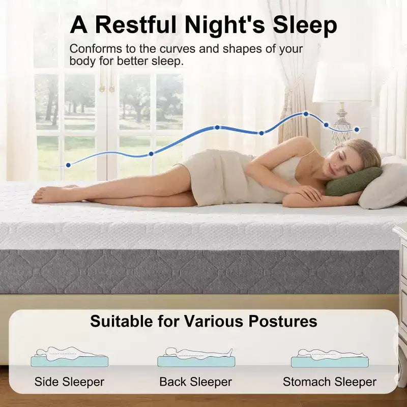 Matelas en mousse à mémoire de forme mi-ferme