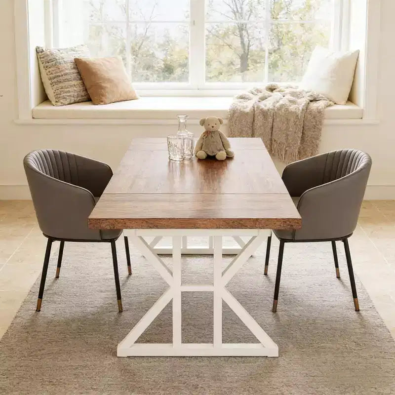 Table à manger en bois de style rustique