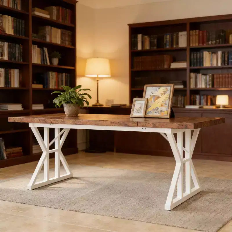 Table à manger en bois de style rustique