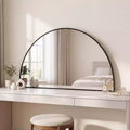 JONATHAN Y Solstice Half Circle Metal Framed Wall Mounted Mirror