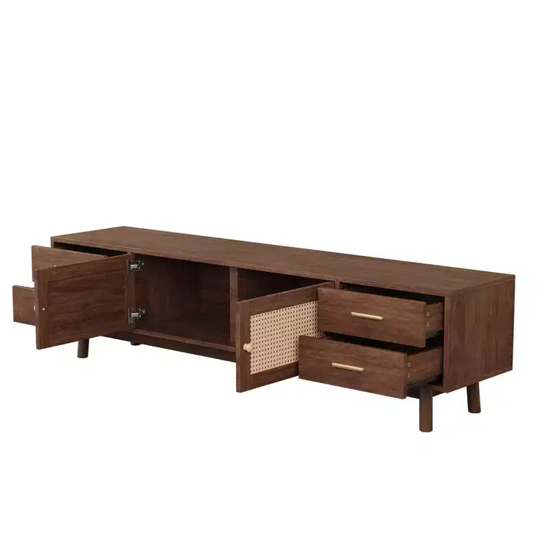 Meuble TV en rotin moderne