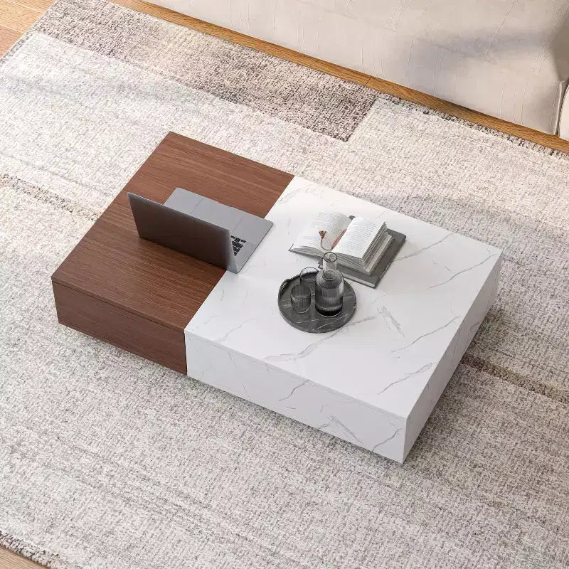 Table basse moderne en marbre