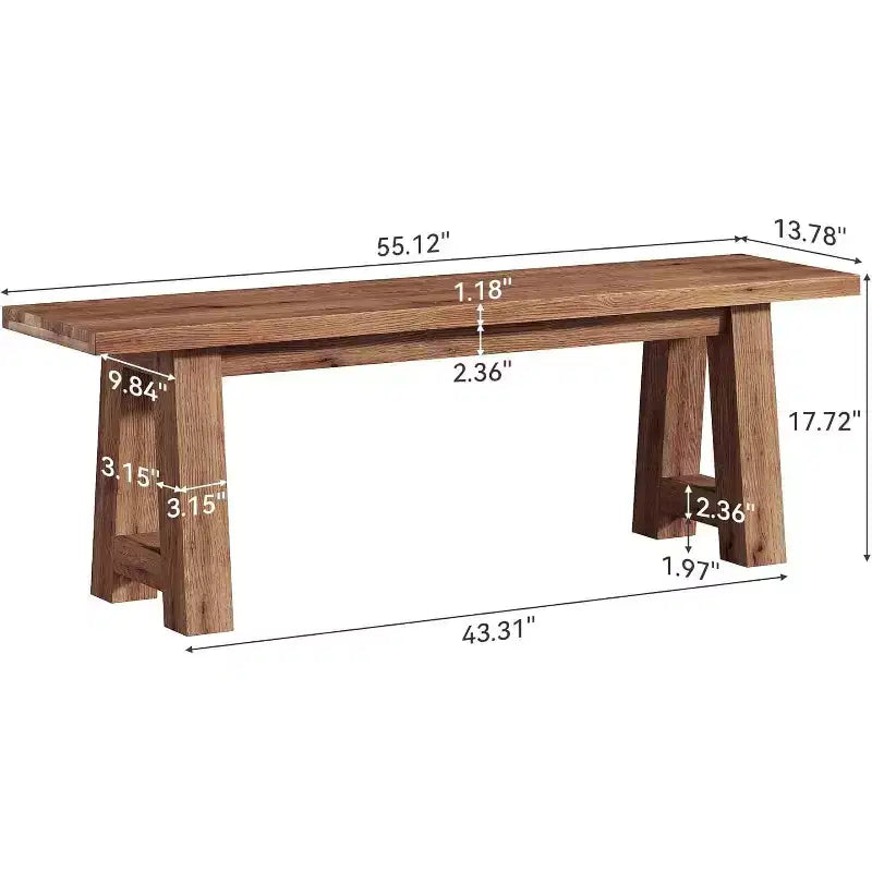 Tabouret de salle à manger en bois massif