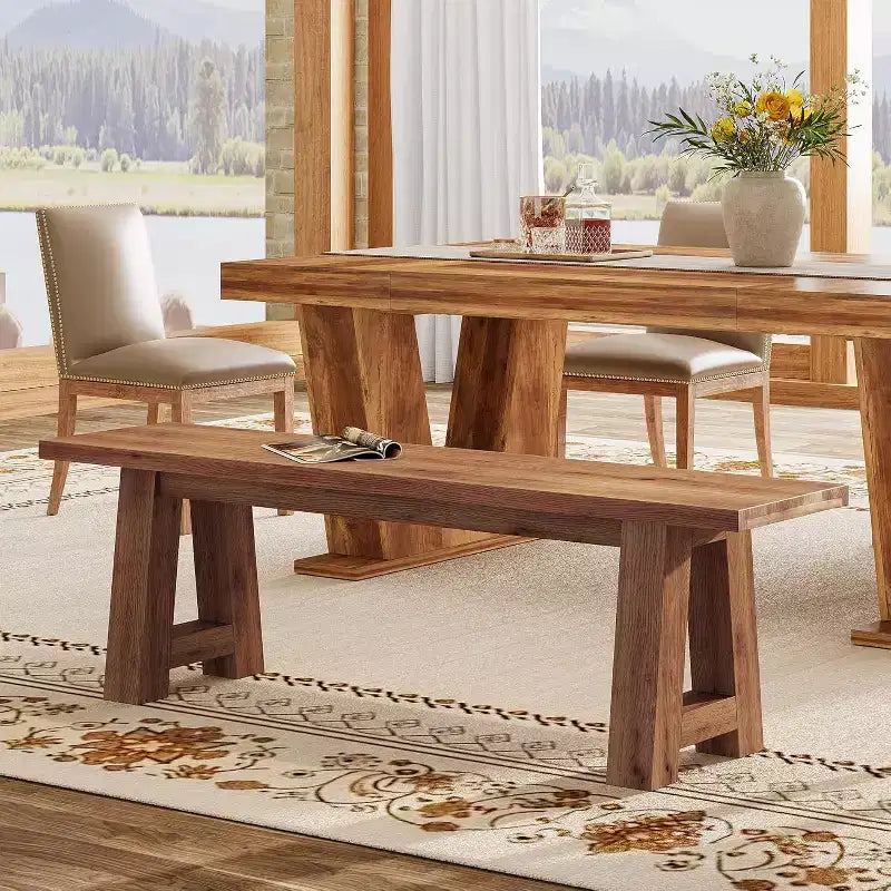 Tabouret de salle à manger en bois massif