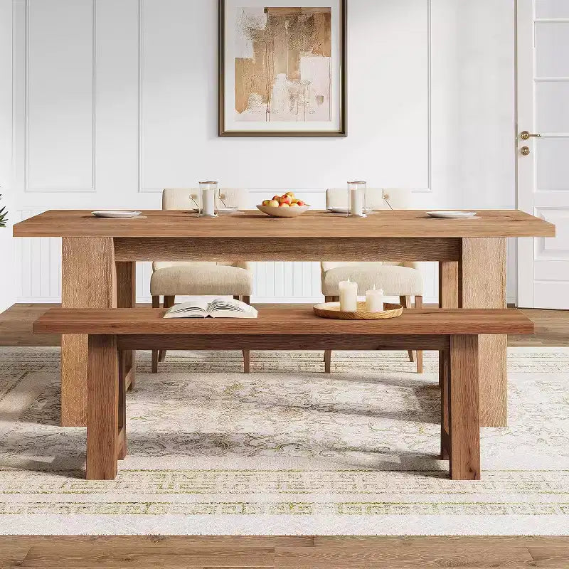 Tabouret de salle à manger en bois massif