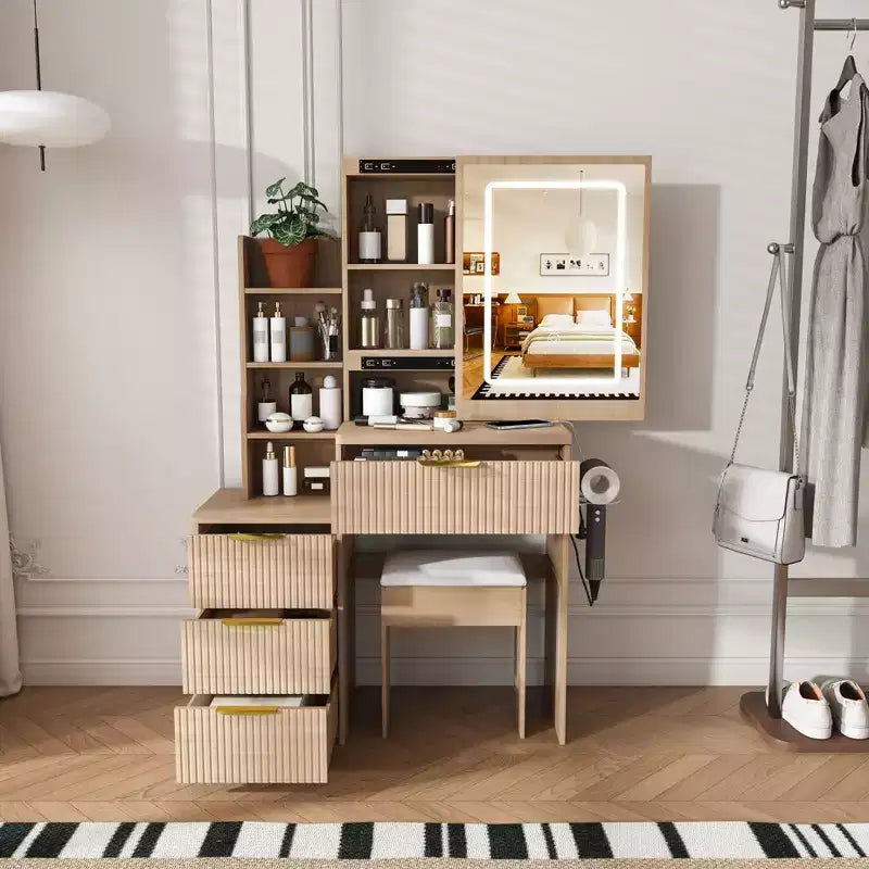 Coiffeuse avec miroir
