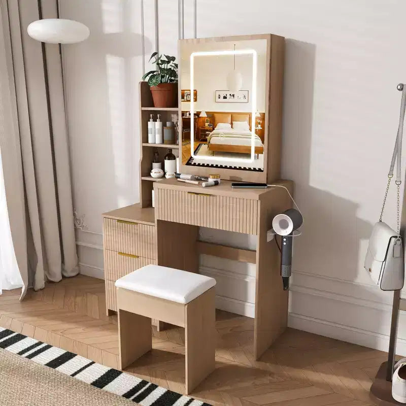 Coiffeuse avec miroir