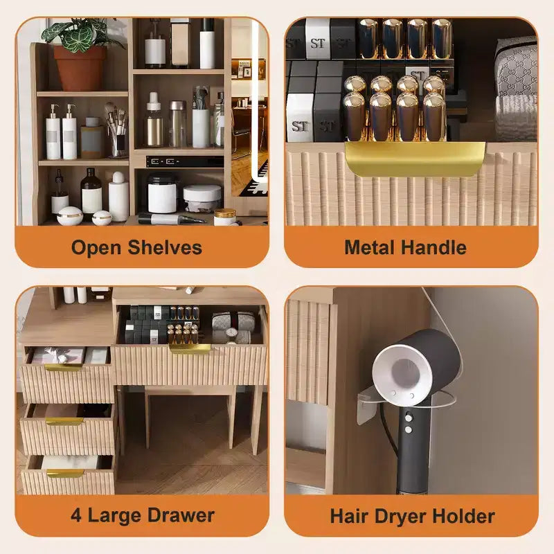 Coiffeuse avec miroir