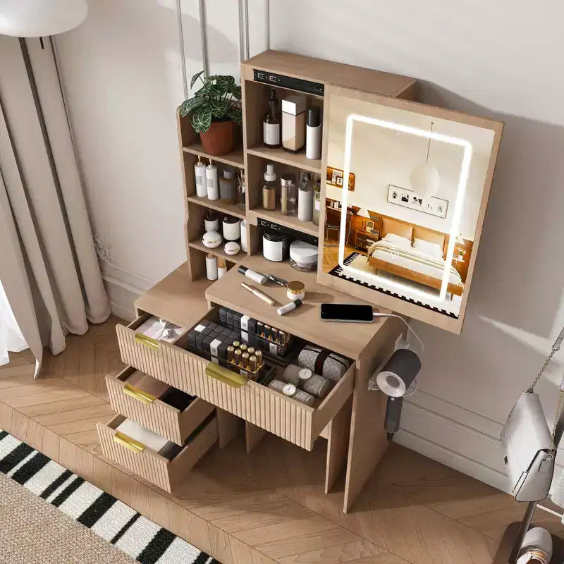 Coiffeuse avec miroir