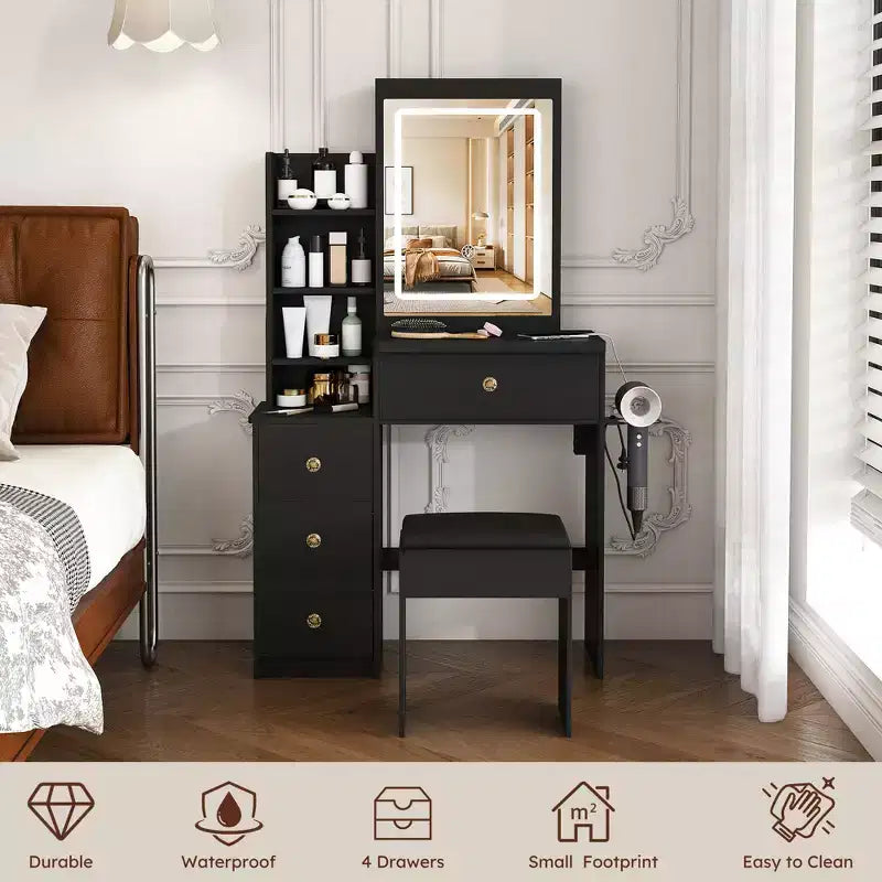 Coiffeuse avec miroir