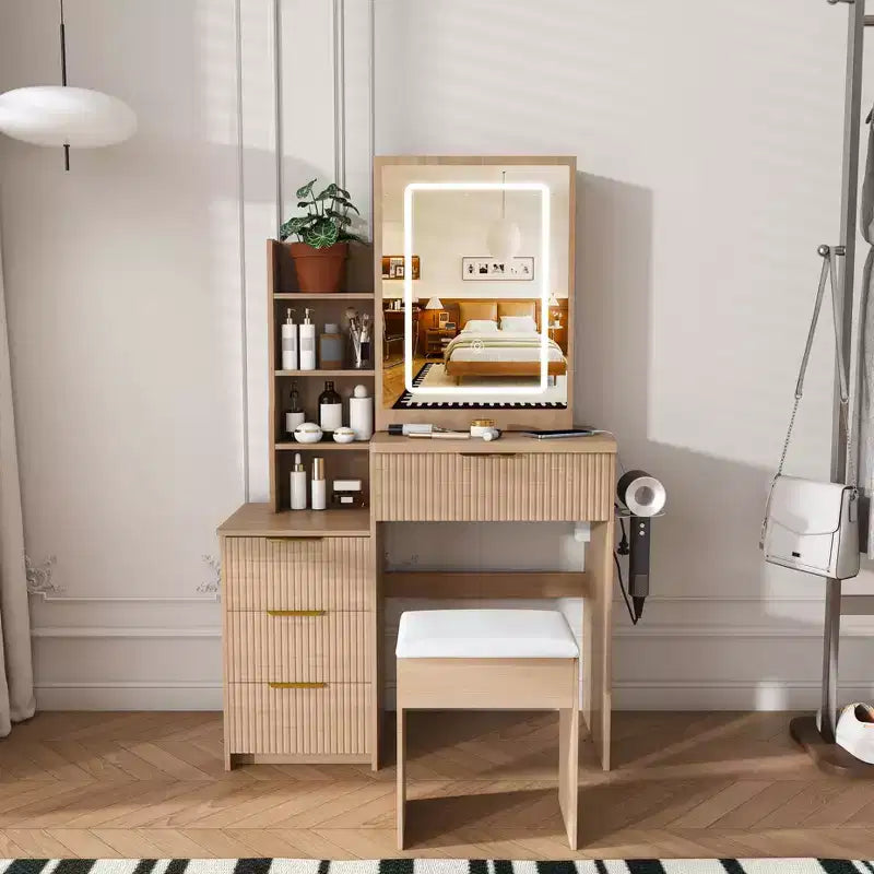 Coiffeuse avec miroir