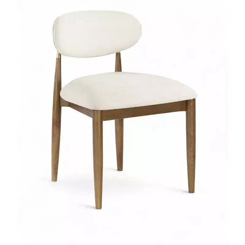 Meridian Furniture Riccio Beige Performance Fabric Upholstered Dining Side Chair, Set of 2