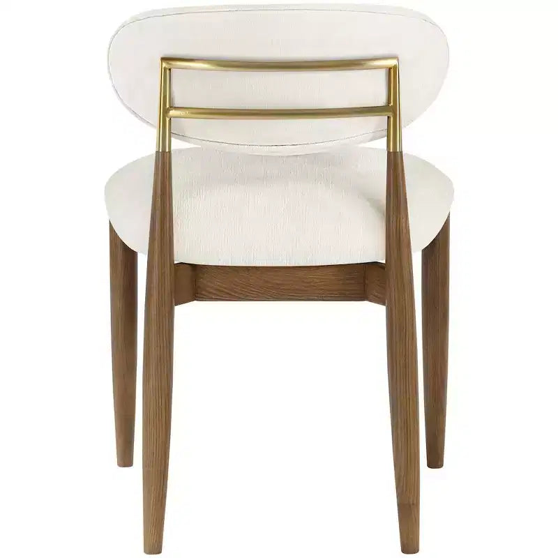 Chaise de salle à manger tapissée de tissu haute performance