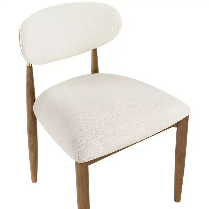 Chaise de salle à manger tapissée de tissu haute performance