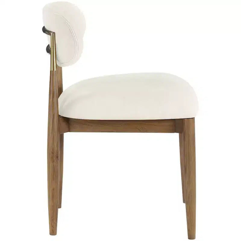 Chaise de salle à manger tapissée de tissu haute performance