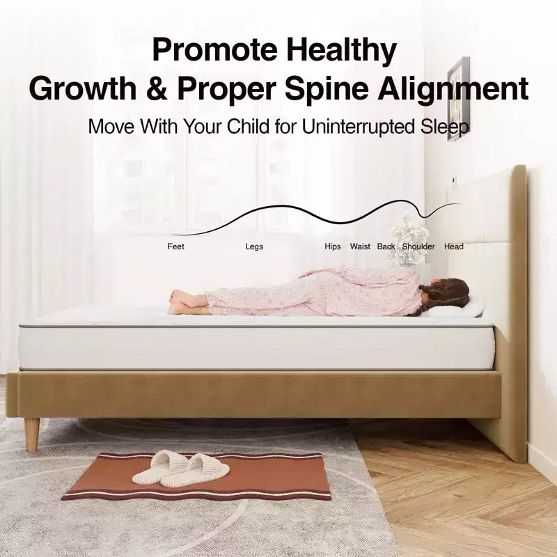 Matelas hybride à mémoire de forme et gel