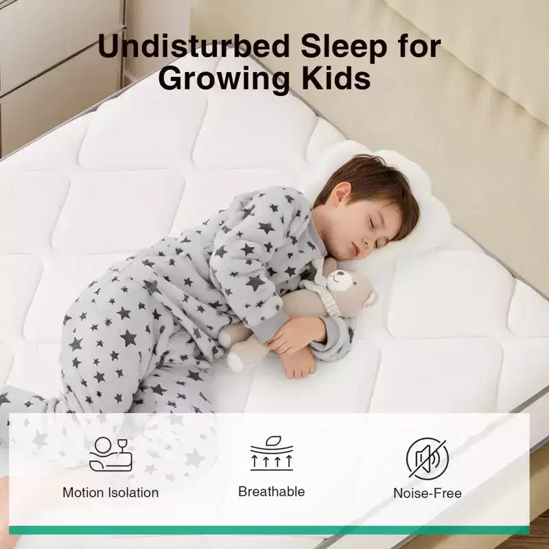 Matelas hybride à mémoire de forme et gel
