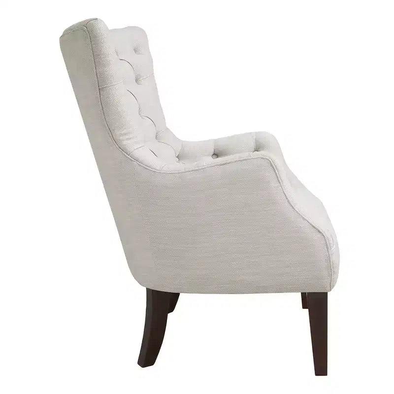Fauteuil à oreilles capitonné Lilith