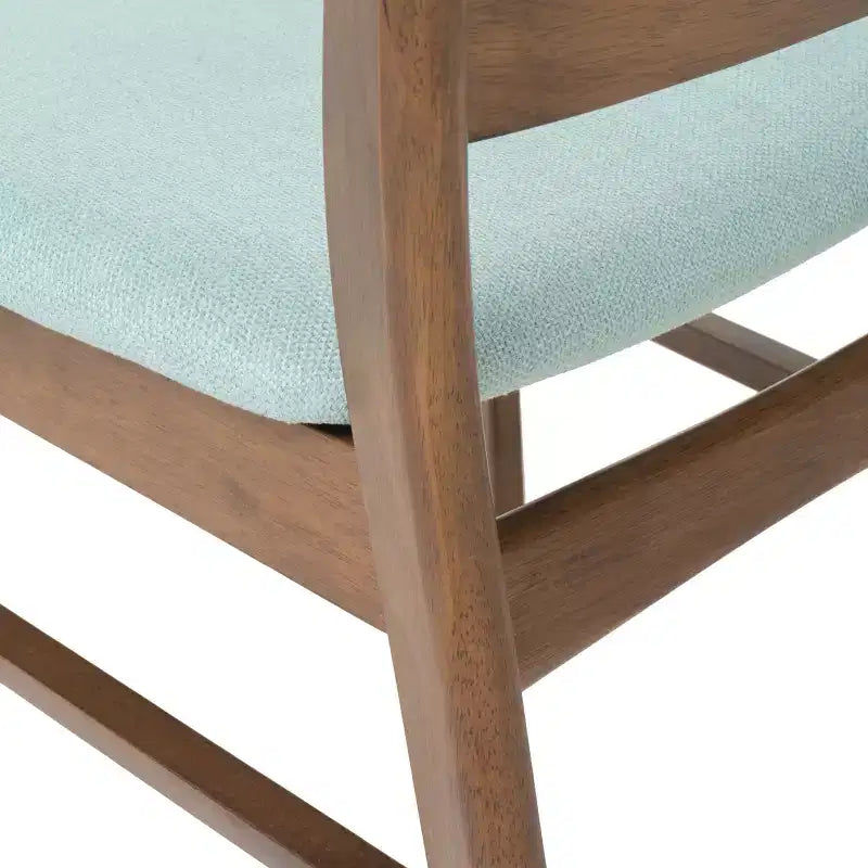 Chaise rembourrée à cadre en bois