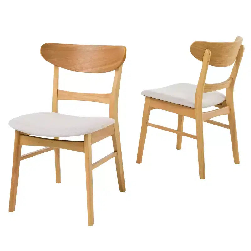 Chaise rembourrée à cadre en bois