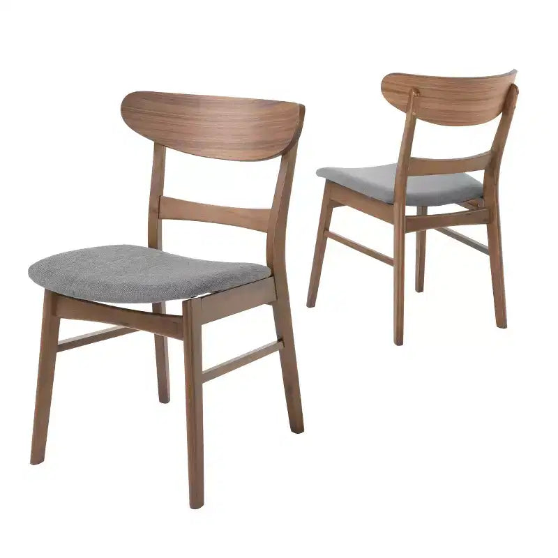 Chaise rembourrée à cadre en bois