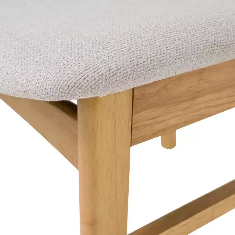 Chaise rembourrée à cadre en bois