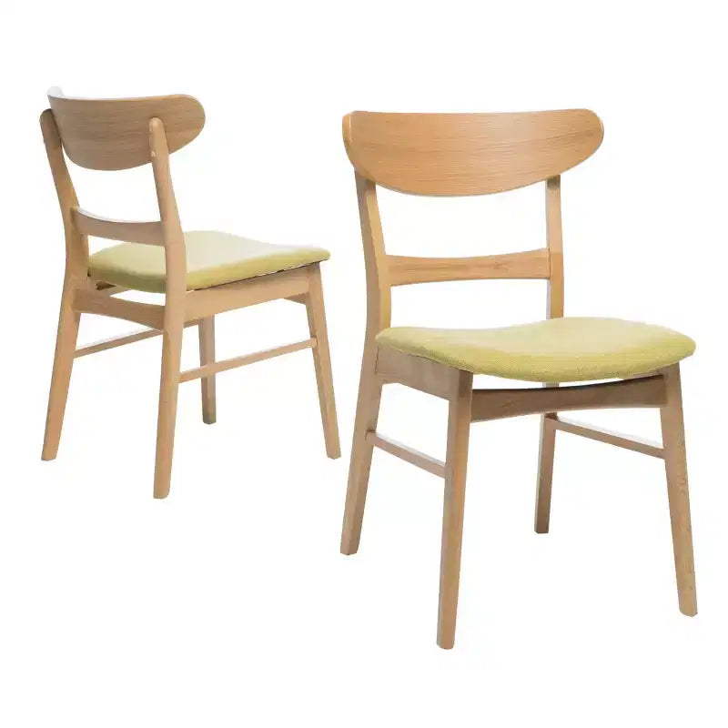 Chaise rembourrée à cadre en bois