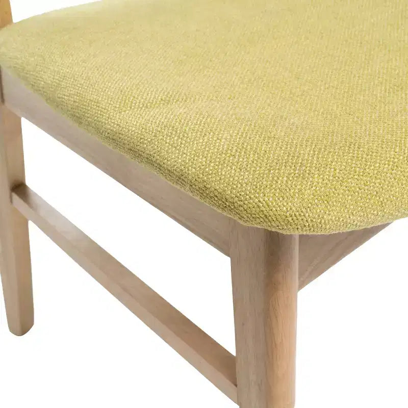 Chaise rembourrée à cadre en bois