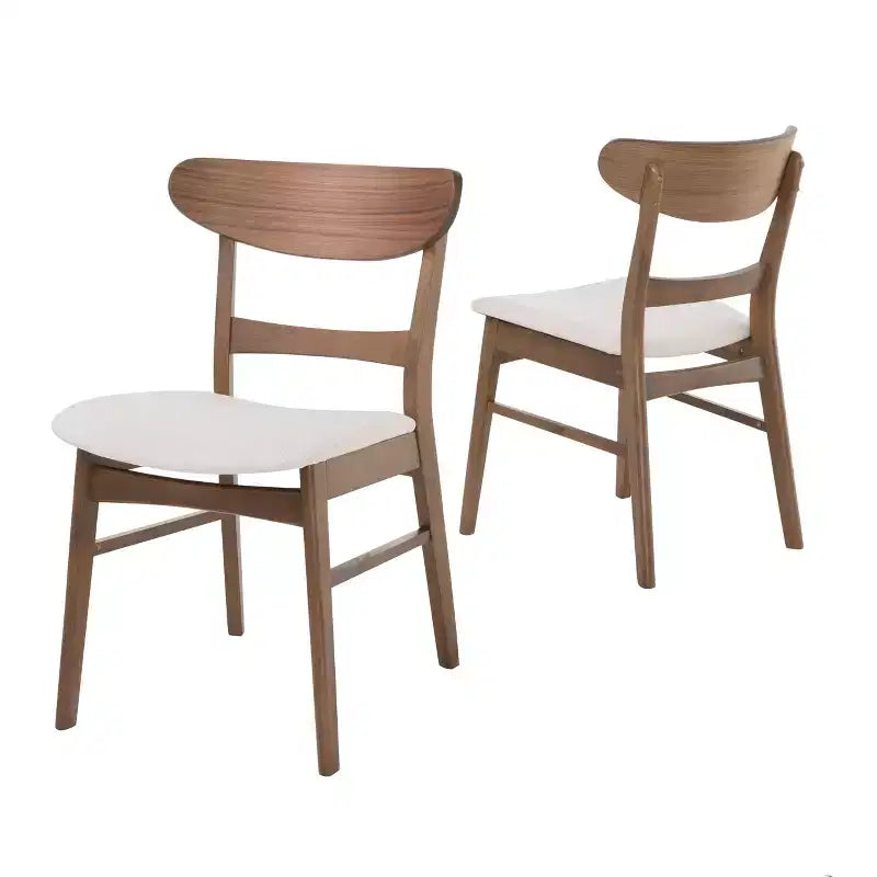 Chaise rembourrée à cadre en bois