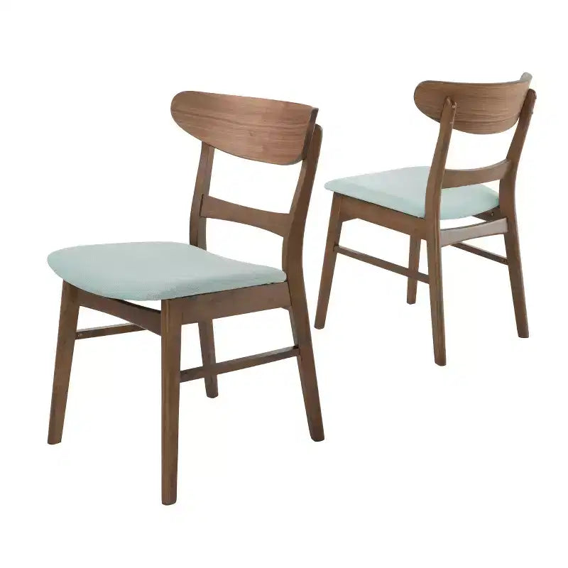 Chaise rembourrée à cadre en bois